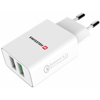 Nabíječka SWISSTEN 2x USB QC 3.0+ USB, 23W