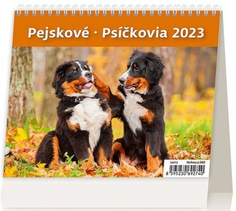 Kalendář stolní 2023 - MiniMax Pejskové