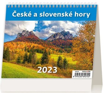 Kalendář stolní 2023 - MiniMax České a slovenské hory