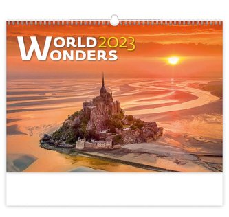 Kalendář nástěnný 2023 - World Wonders
