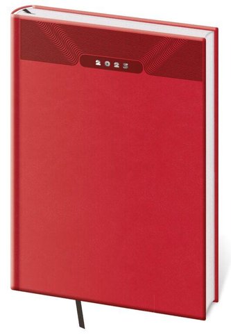 Diář 2023 Print - červená, denní A5