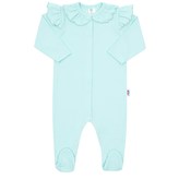 Kojenecký bavlněný overal New Baby Stripes ledově modrá - velikost 74 (6-9m)