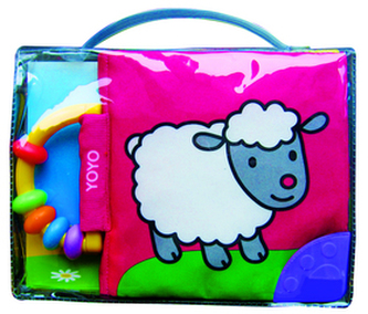 Šusticí měkká knížka s chrastítkem Ovečka