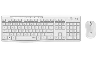 Logitech set MK295/ Bezdrátová klávesnice + myš/ 2.4GHz/ USB přijímač/ US/ bílý Logitech set MK295/ Bezdrátová klávesnice + myš/ 2.4GHz/ USB přijímač/ US/ bílý
