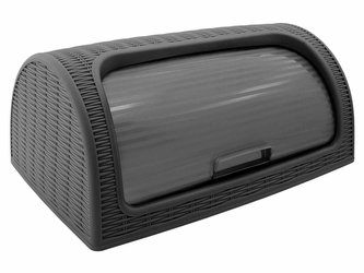 Chlebovka plast 41,5x27x18cm  RATAN grafit Chlebovka plast 41,5x27x18cm  RATAN grafit