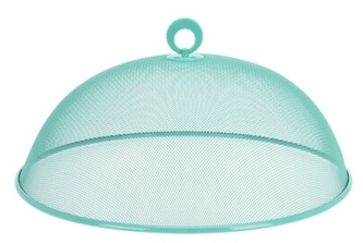 Kovový kryt na potraviny zelený 35x14 cm