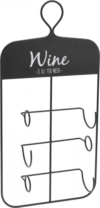 Nástěnný stojan na víno 60x31x12