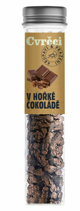 SENS Křupaví cvrčci v hořké čokoládě 30 g