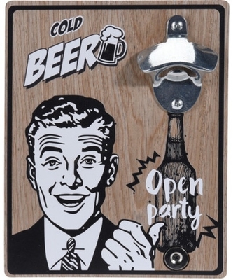 Otvírák lahví na zeď Open party