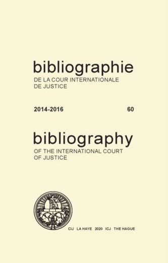 Bibliography of the International Court of Justice