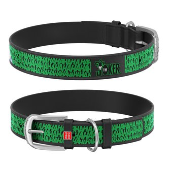 Waudog obojek kožený DC Joker (29-38cm/2cm)