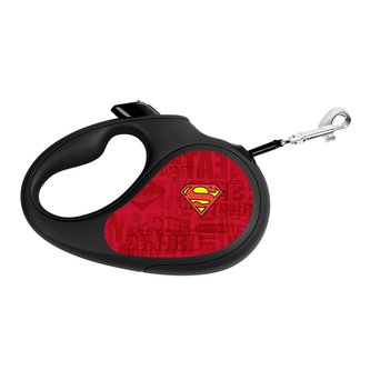 Waudog vodítko samonavíjecí DC Superman - 12kg/3m/XS