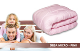 Prošívaná antialergická celoroční přikrývka ORSA MICRO růžová 140x200 cm MyBestHome