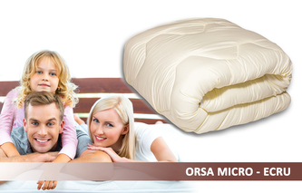 Prošívaná antialergická celoroční přikrývka ORSA MICRO smetanová 200x220 cm MyBestHome
