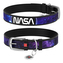 Waudog obojek kožený NASA21 černý (21-29cm/1,2cm)