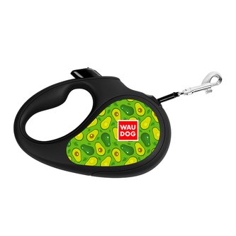 Waudog vodítko samonavíjecí Avokádo - 25kg/5m/ M