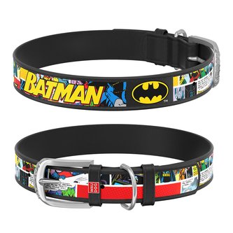 Waudog obojek kožený DC Batman komiks (30-39cm/2cm)