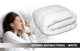 Prošívaná antialergická celoroční přikrývka GEMMA ANTIBACTERIAL bílá 200x220 cm MyBestHome