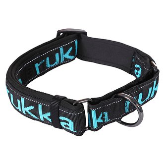 Rukka Solid Web obojek polostahovací černý/tyrkys L (45-65cm/3,5cm)