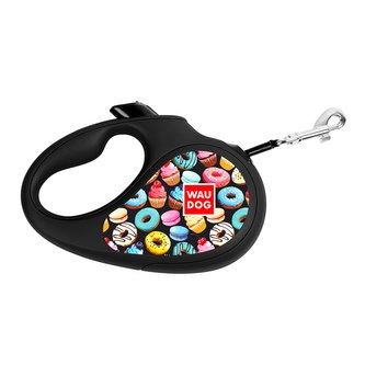 Waudog vodítko samonavíjecí Donuts - 12kg/3m/XS