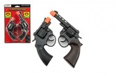 Pistole 2ks na kapsle 8 ran 20cm plast na kartě