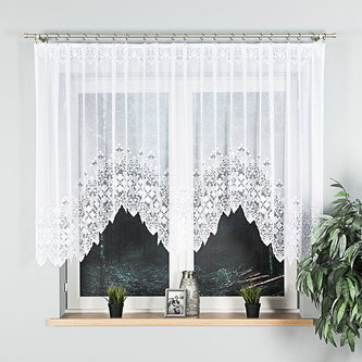 Dekorační oblouková krátká záclona NADIA 160 bílá 300x160 cm MyBestHome