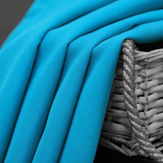 Dekorační krátký závěs s kroužky COLOR 160 tyrkysová 140x160 cm (cena za 1 kus) MyBestHome