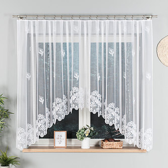 Dekorační oblouková krátká záclona BEATA bílá 340x160 cm MyBestHome
