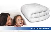 Prošívaná antialergická celoroční přikrývka HYPO POLAR FLEECE bílá 200x220 cm MyBestHome