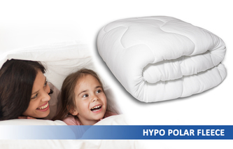 Prošívaná antialergická celoroční přikrývka HYPO POLAR FLEECE bílá 200x220 cm MyBestHome