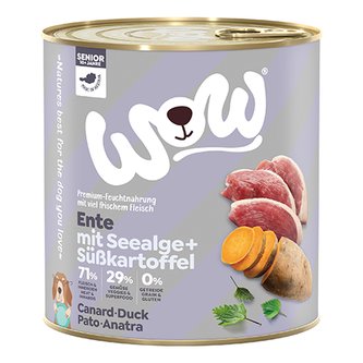 WOW konzerva Kachna s batáty Senior 800g
