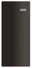 Diář 2023 Torino - černý, měsíční kapesní PVC