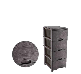 Komoda 4 zásuvky dekor dřevo  v895 š375 h430mm