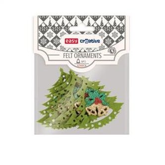 Ozdoba z filcu Choinka 6szt