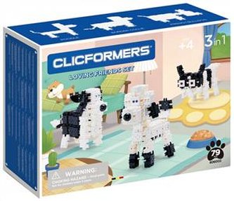 Clicformers Black & White Loving Friends 74 elementy