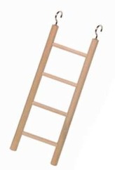 Nobby dřevěný závěsný žebřík pro papoušky 4 příčky 18cm