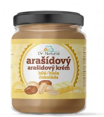 Dr.Natural Arašídový krém s bílou čokoládou 500 g