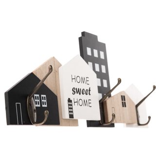 Věšák nástěnný dřevěný 45×19×6,5 cm