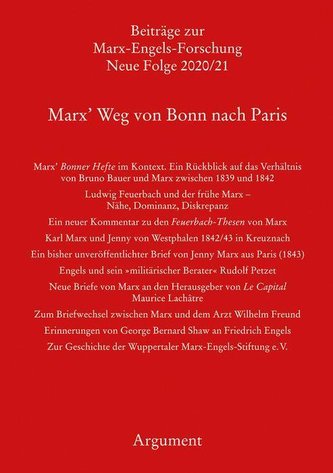 Marx' Weg von Bonn nach Paris
