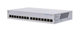 Cisco switch CBS110-16T, 16xGbE RJ45, fanless