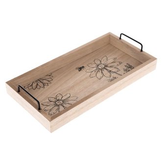 Podnos drevený servírovací 30x15 cm