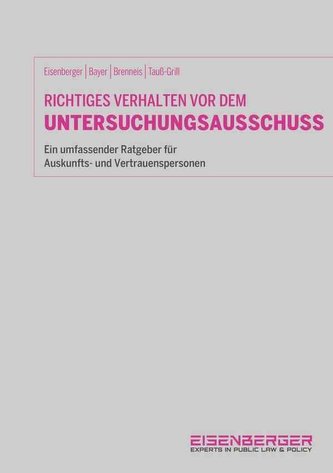 Richtiges Verhalten vor dem Untersuchungsausschuss