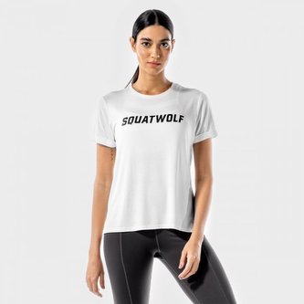 Dámské tričko Iconic White - SQUATWOLF - Velikost: S