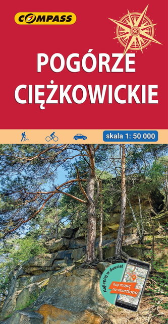 Pogórze Ciężkowickie Mapa turystyczna 1:50 000 Pogórze Ciężkowickie Mapa turystyczna 1:50 000
