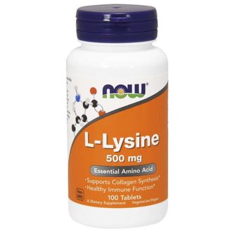 L-Lysin 500 mg - NOW Foods - 100 tab.
