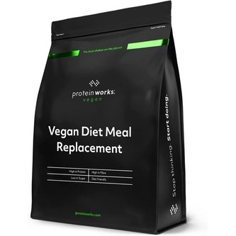 Vegan Meal Replacement - The Protein Works - jahodový krém - 500 g