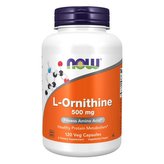 L-Ornitin 500 mg - NOW Foods - 120 kaps.