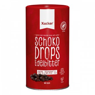Dark Chocolate Drops - Xucker - hořká čokoláda - 750 g