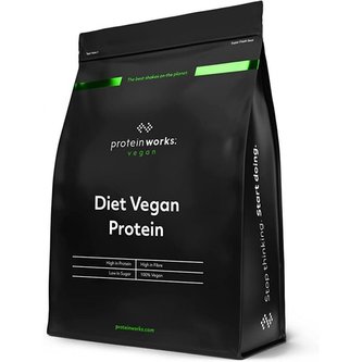 Diet Vegan protein - The Protein Works - belgická choca moca - 1000 g