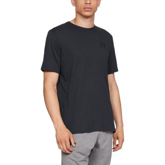 Tričko Sportstyle Left Chest SS Black - Under Armour - Velikost: XXL